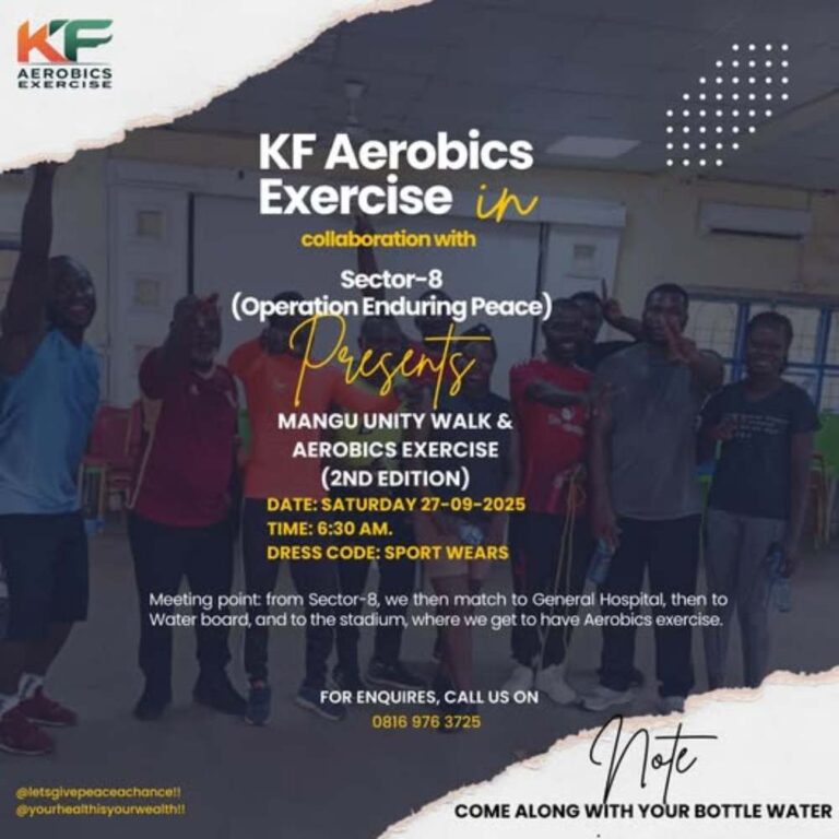 Mangu Unity Walk and Aerobics Exercise